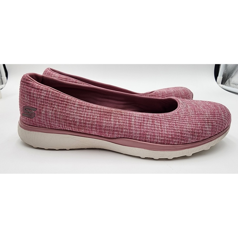 Skechers Microburst Women 10 Pink Slip On Air Cooled Memory Foam 23340 VgC - Picture 5 of 8